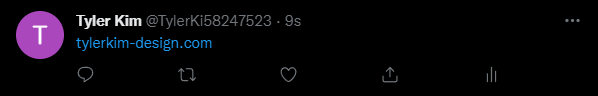 shared link without twittercard tags on twitter